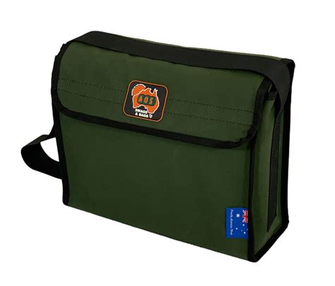 Aos Australian Made Canvas Tool Bag Crib Bag Shoulder Bag Triple Layer