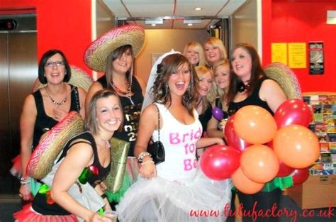 group hen night bride in white rest of the hens in coordinating tutus hen night ideas hens