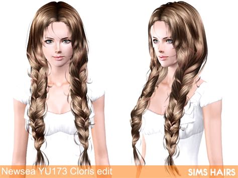 Newsea Yu173 Cloris Af Retexture By Sims Hairs