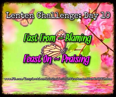 Lenten Challenge Day 10 Inspirational Words Of Wisdom Faith Prayer