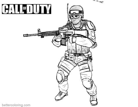 Call Duty Coloring Pages