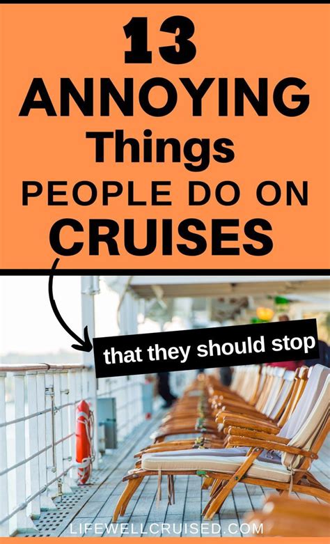 Most Cruise Passengers Are Awesome But Sometimes There Are A Few People That Will Do Some