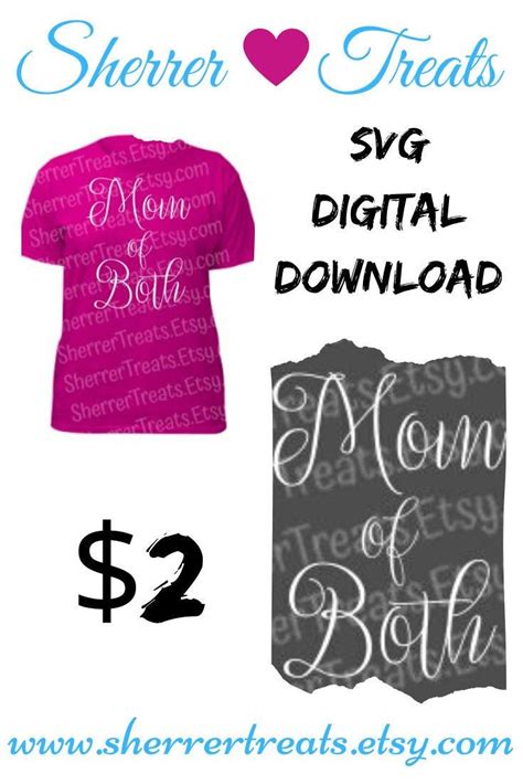 Mom of Both SVG Digital Download | Etsy in 2020 | Digital download etsy