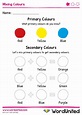 Primary and Secondary Colour Mixing Sheet | Primary and secondary ...
