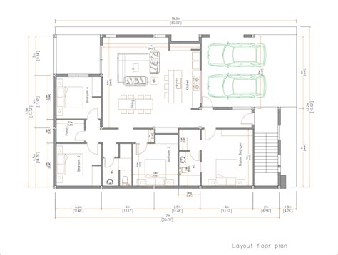 Home Design 40x60f With 4 Bedrooms Samhouseplans