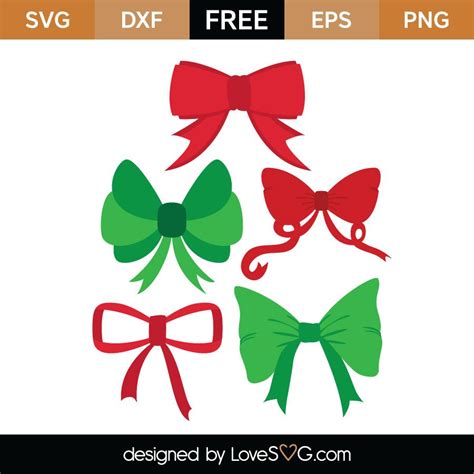 Christmas Bow Svg Free Svg Cut Files Create Your Diy Projects Using