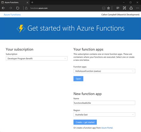 Getting Started With Azure Functions The Flying Maverick