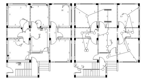 Home Electrical Plan Design Autocad File Cadbull