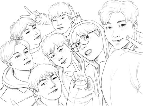 Bts Coloring Pages Print For Free 120 Unique Images