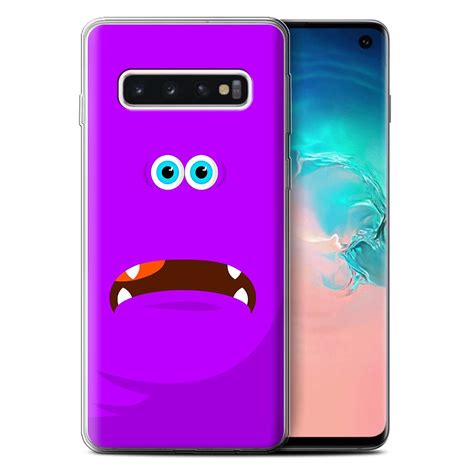 Stuff4 Gel Tpu Casecover For Samsung Galaxy S10purplemonsters