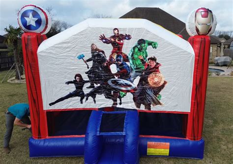Avengers Bounce House Jumping Jubilee Inflatables Llc Daphne Alabama Inflatable Rentals