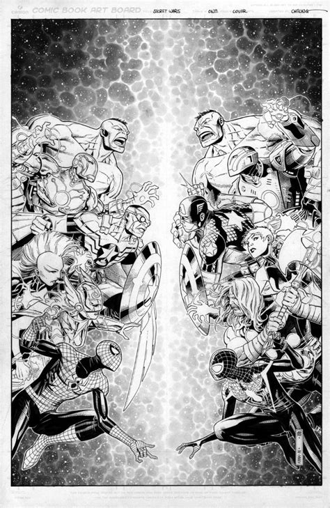 Secret Wars 1 Variant By Jim Cheung Wb Marvel Art Drawings