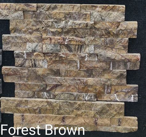 Forest Brown Stone Wall Panel At Rs 60sq Ft स्टोन वॉल पैनल In Pune