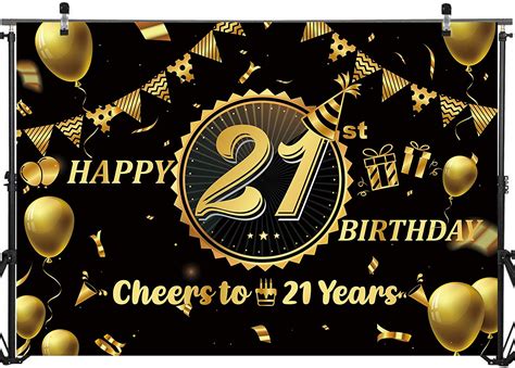 Happy 21st Birthday Backdrop For Men Women 21 Australia Ubuy