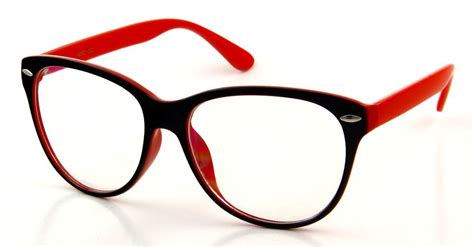 fashion glasses 2 color ways nerd clear lens glasses with flexible plastic frame highlights