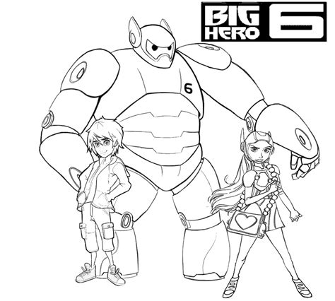 Big Hero 6 Coloring Pages Free Coloring Pages
