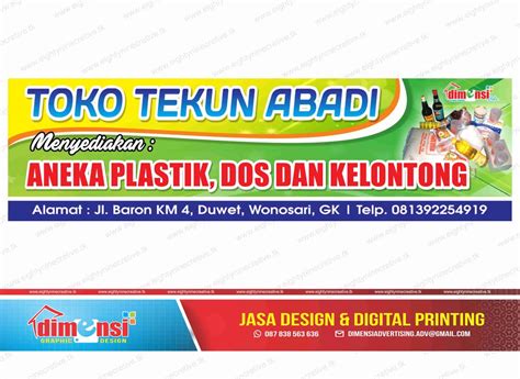 Contoh Desain Spanduk Contoh Banner Toko Sembako