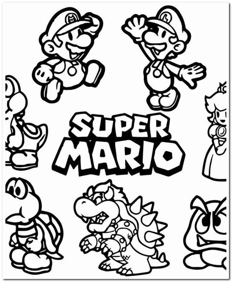 65 Coloring Pages Printable Coloring Pages In 2020 Super Mario