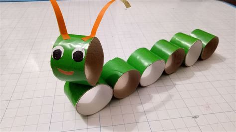 Crafts Caterpillar With Paper Rolldiy For Kidfun Kids