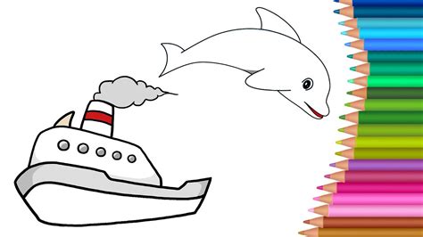 See more ideas about color inspiration, pontoon boat, pontoon. Boat Coloring Pages Colours for Kids | Kids Drawing Colors ...