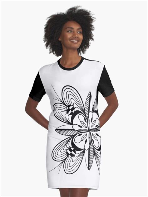 200708 Mini Mandala Design Graphic T Shirt Dress By Jtsquid T Shirt Dress Fashion Shirt Dress