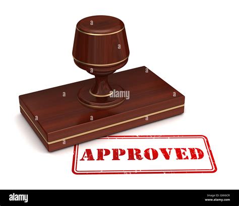 Approved Stamp Concept 3d Illustration Stock Photo Alamy