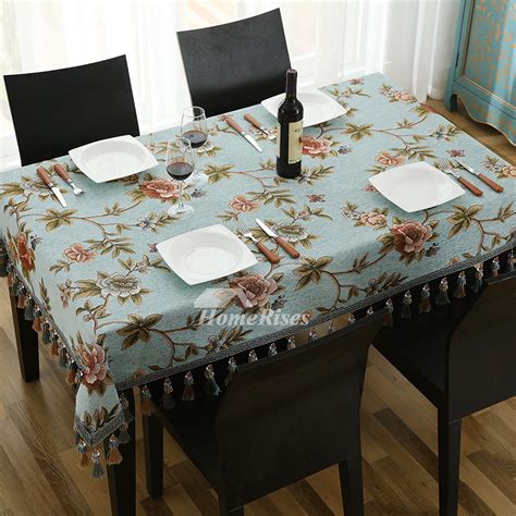 70 lavender square polyester tablecloth. Square Oblong Tablecloth Blue Jacquard Polyester 70 Inch ...