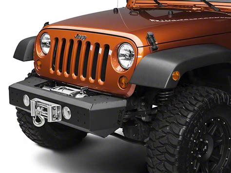 Rough Country Wrangler Stubby Front Bumper W Winch Mount 1054 07 18