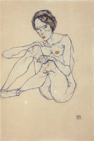 Sitzende Junge Nackte Wienerin Nude Woman Von Egon Schiele Auf Artnet