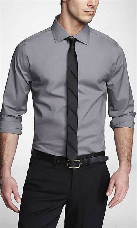 Grey Button Down Formal Shirt For Men Greybuttondown Formalshirt