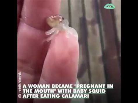 A Woman Became Pregnant In The Mouth With Baby Squid After Eating
