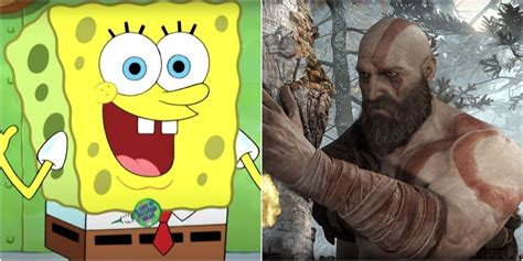 Hilarious Fan Art Combines God Of War And Spongebob