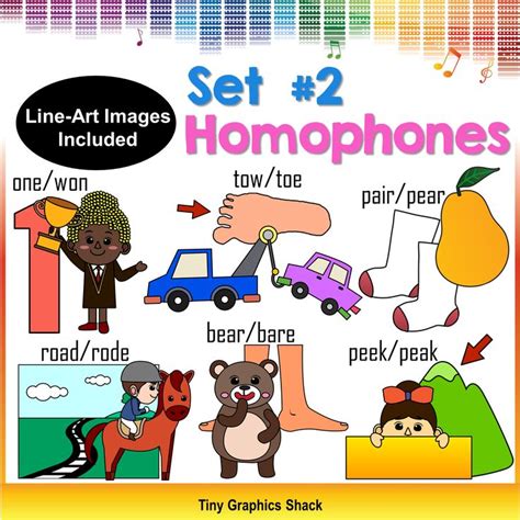 Homophones Clipart Set 2 Homophones Tiny Teaching Shack Clip Art