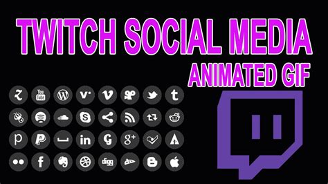 How To Add Social Media Animated  For Twitch Tutorial In Obs Youtube