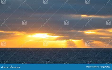 Sun Rays Passing Through Dark Clouds The Unpredictable Drama Of The