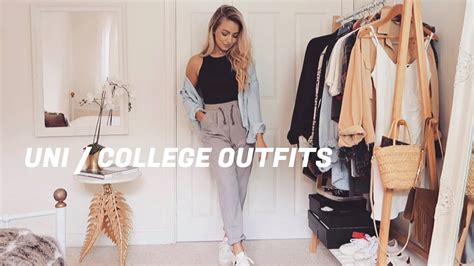 UNI COLLEGE OUTFITS Realistic Comfy And Casual Outfit Ideas Back To Babe Lookbook