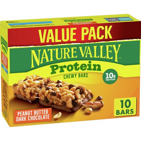 Nature Valley Chewy Granola Bars Protein Peanut Butter Dark Chocolate Oz Walmart
