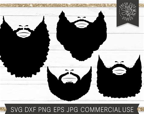 Beard SVG Afro Bearded Man SVG Cut File For Cricut Black Man SVG