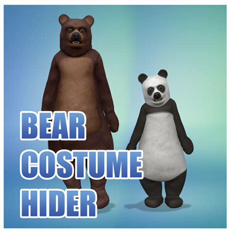 Mod The Sims Outdoor Retreat Bear Costume Hider