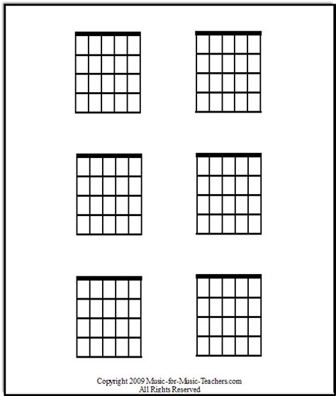 Free Guitar Chord Chart Blanks To Fill In Your Own Chords