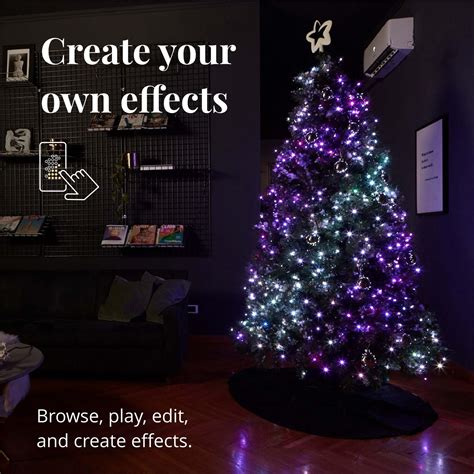 Twinkly Pre Lit Tree App Controlled 6 Foot Christmas Tree 400 Rgb Led