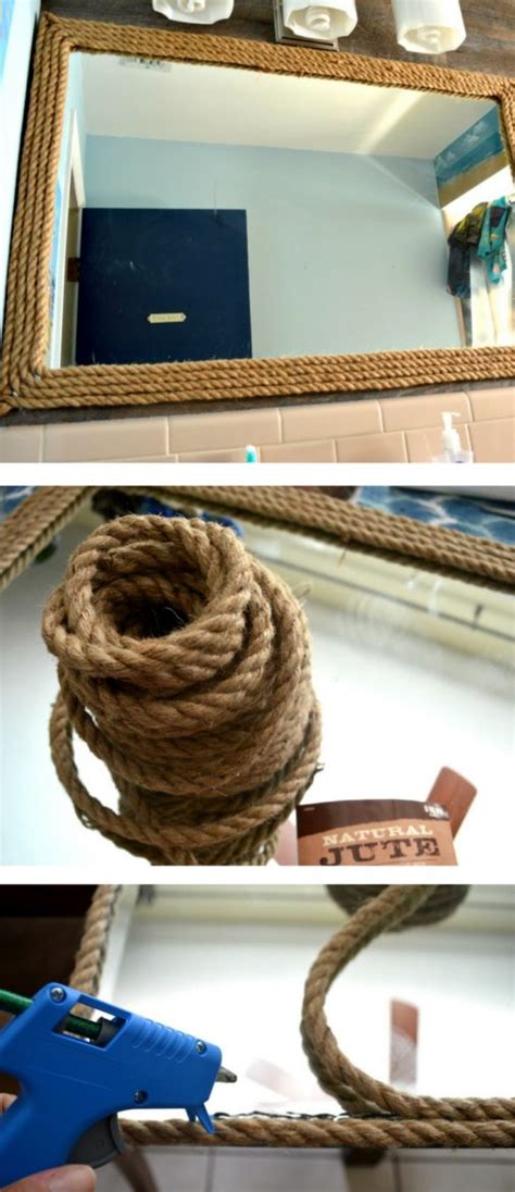 Diy Nautical Rope Mirror Decor For Under 35