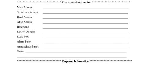 Blank Fire Department Pre Plan Pdf Form Formspal