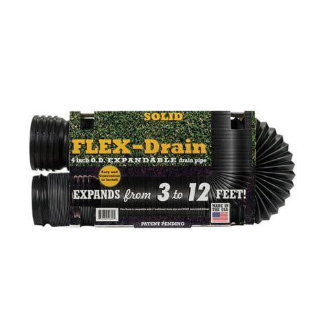 Flex Drain 4 X 12 Soild Drainage Pipe
