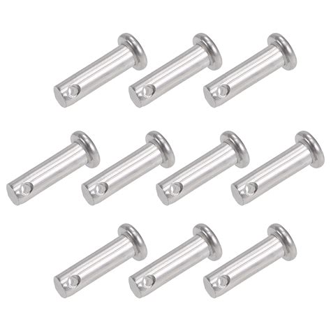 Single Hole Clevis Pins 6mm X 20mm Flat Head 304 Stainless Steel Link