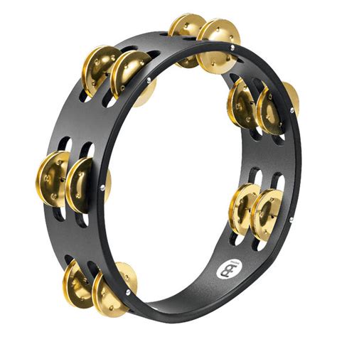 Tambourines are often used with regular percussion sets. Meinl 8" Double Row Compact Tambourine - Brass Jingles ...
