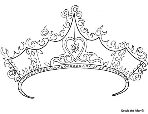 Princess Crown Tattoo Sketches Sketch Coloring Page