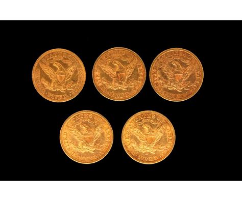 Coin 5 Us Five Dollar Gold Coins