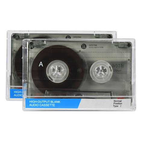 Onn 90 Minute Audio Cassette Blank Tapes 2 Pack