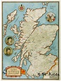 Clan Map of Scotland (16.5" x 23.5") - Scottish Lion